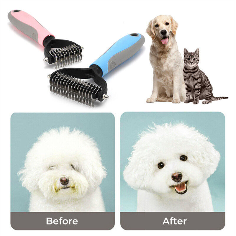 Double-Sided Deshedding & Dematting Rake